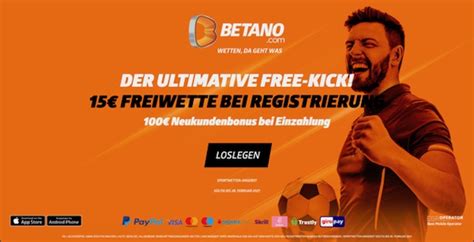 Betano Gratiswette für Neu.